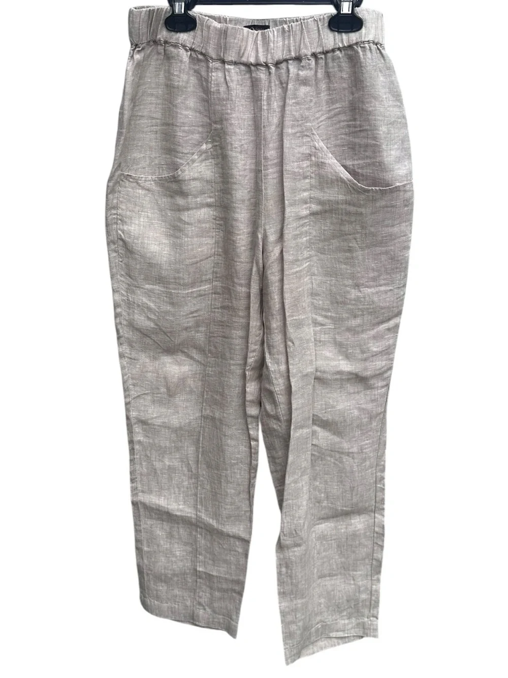 Quince Light Taupe 100% Linen Pants Size Small 📦